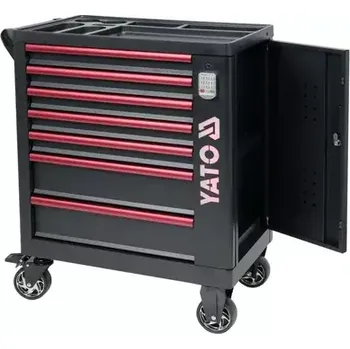 YATO YT-09004 Skříňka dílenská pojízdná prázdná 7 zásuvek (YT-09004)