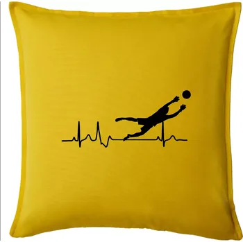 Polštář Ekg fotbal brankář - Polštář 50x50 - 50x50 - Pouze potah ( Žlutá )