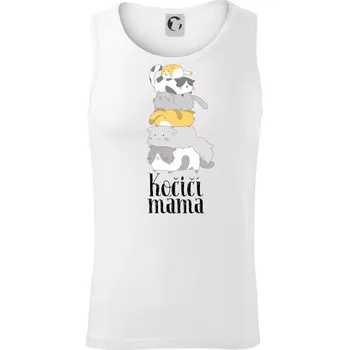 Kočičí máma - Tílko pánské Core - L ( Bílá )