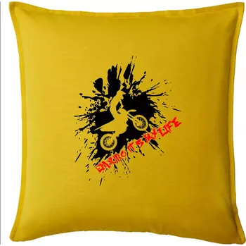 Polštář Enduro its my life - Polštář 50x50 - 50x50 - Pouze potah ( Žlutá )