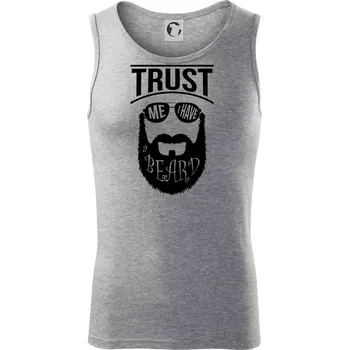 Trust me I have a beard - Tílko pánské Core - L ( Tmavě šedý melír )