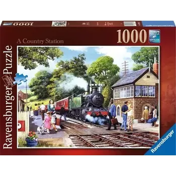 Puzzle Ravensburger Vlaková zastávka na venkově (176403)
