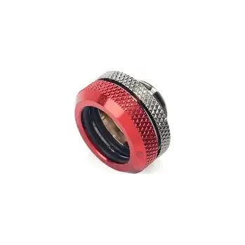 Hadicová spojka BitsPower Multi-Link adaptér přímý G1/4 16 mm HardTube červená/lesklá černá (BP-BSEML16-DBR)