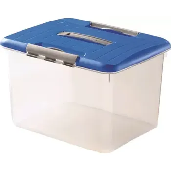 Úložný box Curver Optima Úložný box s víkem s madlem 30 l modrá (169056)
