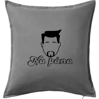 Polštář Na pána - Polštář 50x50 - 50x50 - Pouze potah ( Tmavě šedý melír )