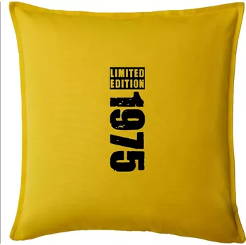 Polštář Limited edition 1975 pruh - Polštář 50x50 - 50x50 - Pouze potah ( Žlutá )