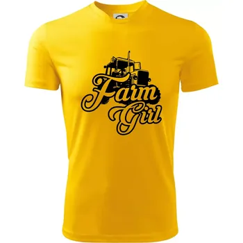 Chlapecké tričko Farm Girl - Dětské triko sportovní (dresovina) - 134 cm/8 let ( Žlutá )