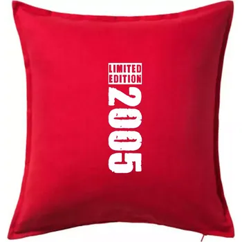 Polštář Limited edition 2005 pruh - Polštář 50x50 - 50x50 - Pouze potah ( Červená )