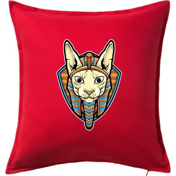 Polštář Egyptská kočka - Polštář 50x50 - 50x50 - Pouze potah ( Červená )
