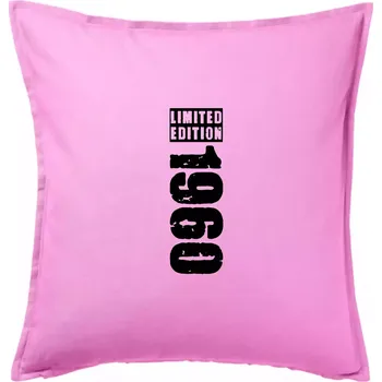 Polštář Limited edition 1960 pruh - Polštář 50x50 - 50x50 - Pouze potah ( Růžová )