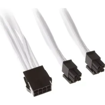 Počítačový zdroj SilverStone kabel 8-Pin-EPS na 2x 4+4-Pin-ATX/EPS - 300mm bílá (SST-PP07-EPS8W)