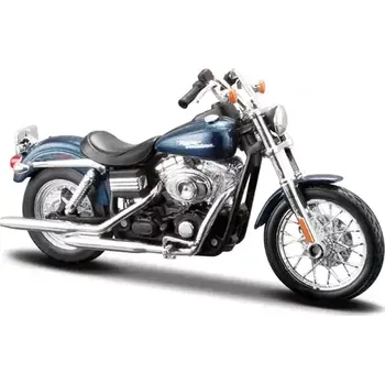 autíčko Maisto Harley-Davidson 2006 FXDBI Dyna Street Bob modrá (90159323259)
