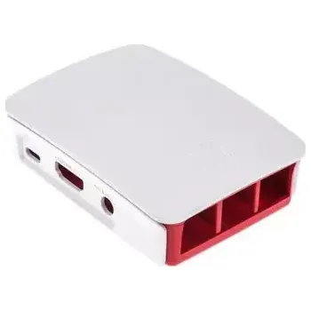 Stolní počítač Raspberry Pi oficiální krabička pro Raspberry Pi 3B+ malinovo-bílá (OFI008-WHI)