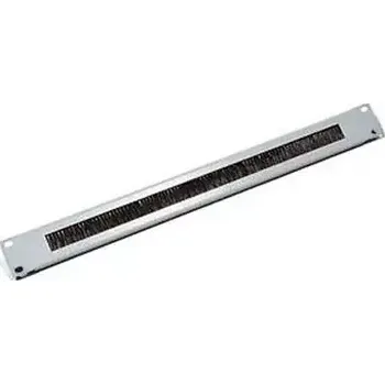 Rozvaděč Triton Průchozí panel 1U s kartáčem BK (RAB-ZP-X03-A2)