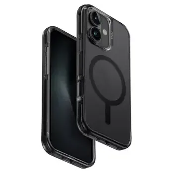 Pouzdro na mobilní telefon UNIQ Combat MagClick ochranný kryt na Apple iPhone 16 černá (carbon) (8886463689462)