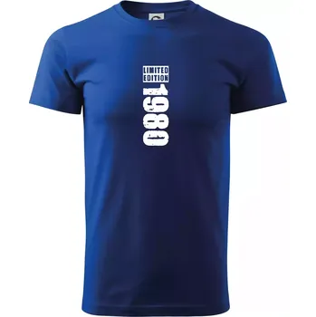 Limited edition 1980 pruh - Triko extra velké (5-8XL) - 8XL ( Královská modrá )