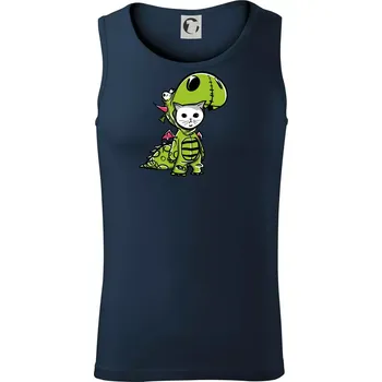 Kočkosaurus Rex - Tílko pánské Core - S ( Námořní modrá (velmi tmavá - téměř černá) )