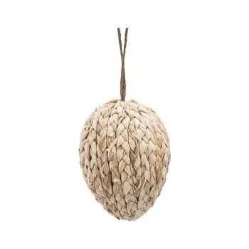 Vánoční dekorace ZAWIESZKA PLECIONA JAJKO 11X8,5 CM