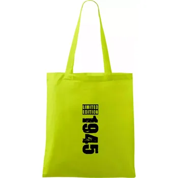 Limited edition 1945 pruh - Taška bavlněná - 42 x 38 cm ( Limetková )