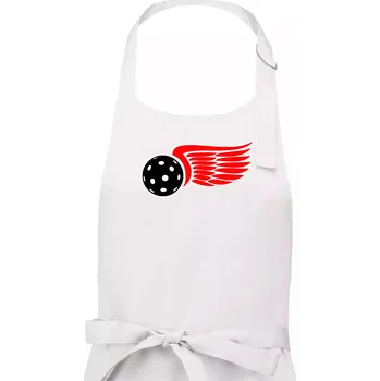 Kuchyňská zástěra Okřídlený míček - Dámská zástěra na vaření - Univerzální velikost ( Bílá )