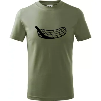 Florbalová čepel - Tričko dětské bavlněné - 146 cm/10 let ( Khaki )