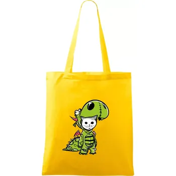 Kočkosaurus Rex - Taška bavlněná - 42 x 38 cm ( Žlutá )