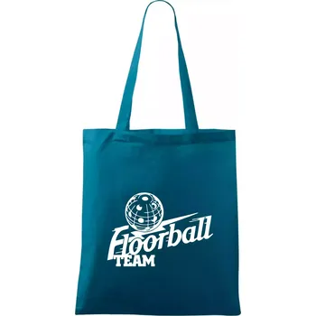 Florbal team - Taška bavlněná - 42 x 38 cm ( Petrolejová )