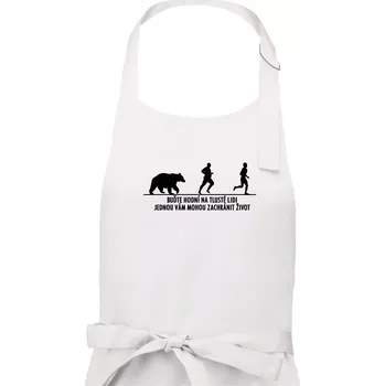 Kuchyňská zástěra Buďte hodní na tlusté lidi - Dámská zástěra na vaření - Univerzální velikost ( Bílá )