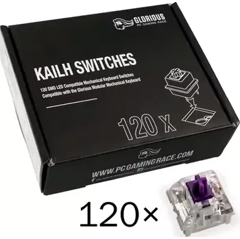 vypínač Glorious mechanické spínače Kailh Pro Purple 120 ks fialová (KAI-PURPLE)