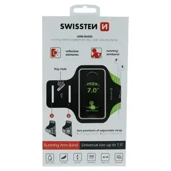 Telefonní příslušenství SWISSTEN ARMBAG CASE pouzdro pro 7" černá (32903300)
