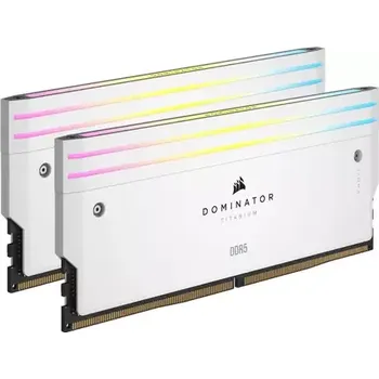 Počítač Corsair Dominator Titanium White 64GB (2x 32GB) DDR5 6400MHz (CMP64GX5M2B6400C32W)