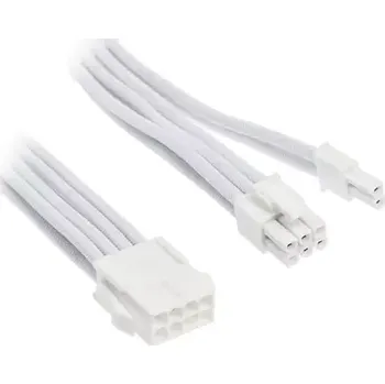 Počítačový zdroj SilverStone Prodlužovací kabel 8-Pin-PCIe na 6+2-Pin-PCIe V2 - 250mm bílá (SST-PP07E-PCI8W-V2)