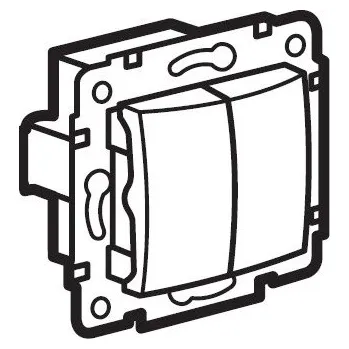 vypínač Tlačítko 2x VALENA bíl.774218 LEG GENERI, s.r.o. 07-04-095-54218