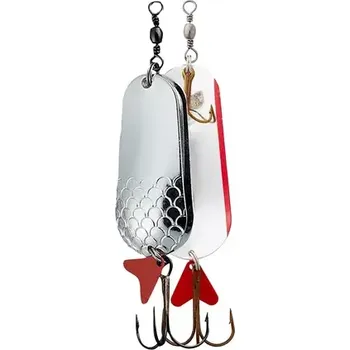 Umělá nástraha Effzett Třpytka Twin Spoon 4,5cm 16g Silver/Silver (5018016)