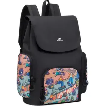 Školní batoh Riva Case 5425 Skaters černá (RC-5425-B)