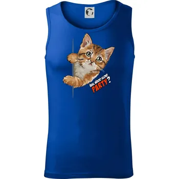 Pánská móda Řekl někdo slovo party - Tílko pánské Core - XL ( Královská modrá )