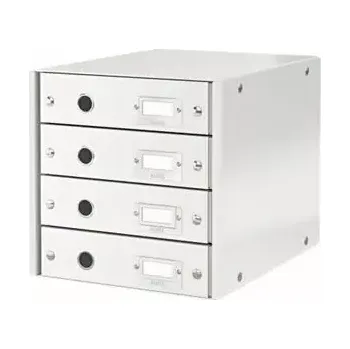 Zásuvkový kontejner Leitz ClickStore WOW (4 zásuvky) Zásuvkový box bílá (60490001)