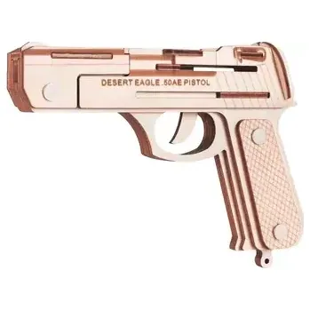 Puzzle Woodcraft Dřevěné 3D puzzle Pistole Desert Eagle (XJ-G001)