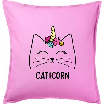 Polštář Caticorn - Polštář 50x50 - 50x50 - Pouze potah ( Růžová )