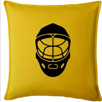 Polštář Florbal maska - Polštář 50x50 - 50x50 - Pouze potah ( Žlutá )