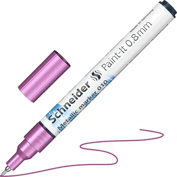 Akrylový popisovač SCHNEIDER Paint-It 0,8mm, metalický fialový