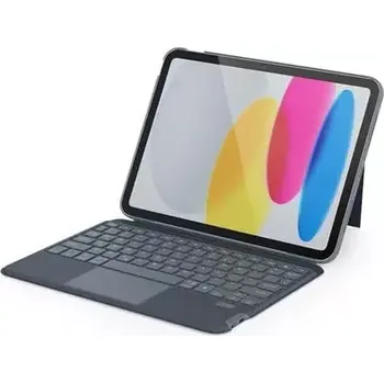 Pouzdro na mobilní telefon Epico Ochranný kryt s QWERTY klávesnicí pro Apple iPad 10.9" (2022) šedá (73711101300010)