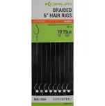 KORUM Návazec Big Fish Braided Hair Rigs 15cm Velikost 12 10ks (K0310114)