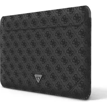 brašna na notebook GUESS PU 4G Triangle Metal Logo Computer Sleeve 13 14" černá (3666339039943)