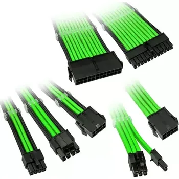 Počítačový zdroj Kolink Prodlužovací sada opletených kabelů Core Adept zelená (COREADEPT-EK-GRN)