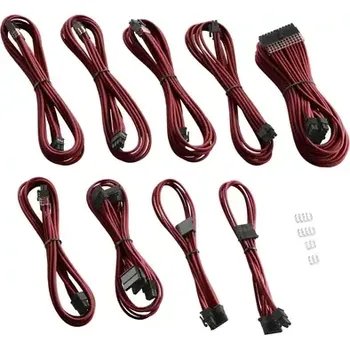 Kabel do PC CableMod PRO ModMesh C-Series Kabel Kit pro Corsair Rmi RMx - tmavě červená (CM-PCSR-FKIT-NKBR-R)