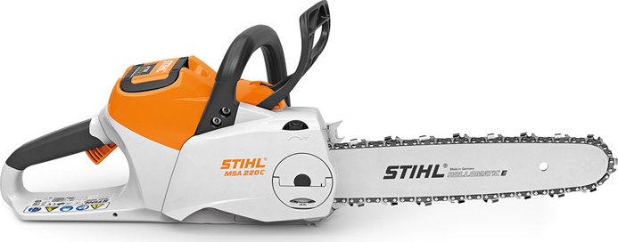 STIHL MSA 220 C-B (Nejvýkonnější akumulátorová pila STIHL s lištou délky 35 cm a pilovým řetězem STIHL 3/8" STIHL Picco Super.)