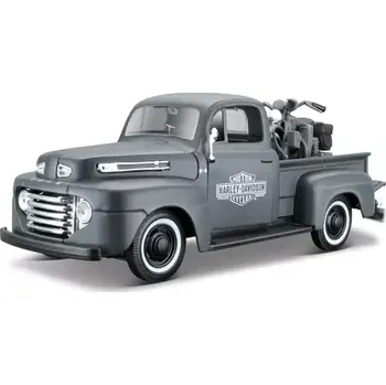 autíčko Maisto Harley-Davidson Custom 1948 Ford F-1 Pickup + 1:24 1942 WLA Flathead (101232161-32185)