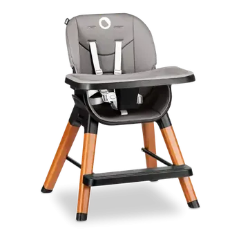 Dětsný nábytek LIONELO Jídelní židlička Mona Black Onyx 4v1 (LKRZMONABKOYXXXXXXXX)