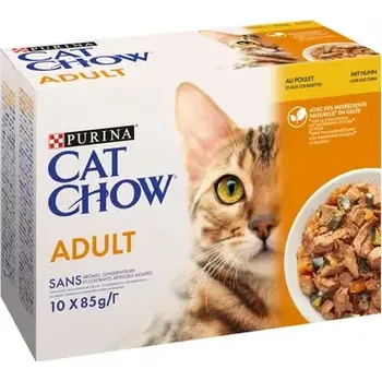Krmivo pro kočku Purina Cat Chow Chicken Adult 10x 85 g (7613036596879)